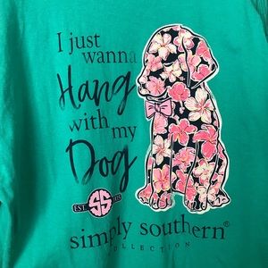 🐾Dog lover Simply Southern tee!